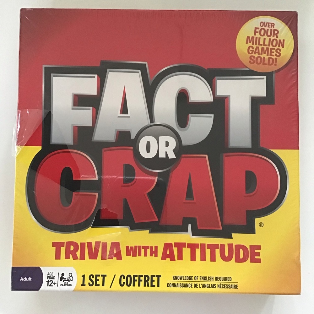 Fact or Crap Board Game Trivia with Attitude NEW Sealed